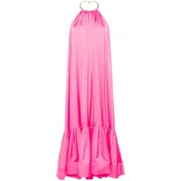 nissa robe longue à dos ouvert - rose