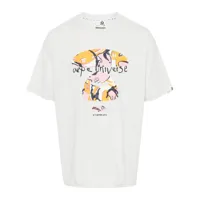 aape by *a bathing ape® theme graphic-print cotton t-shirt - gris