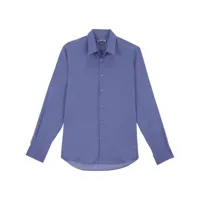 vilebrequin chemise en coton à col pointu - bleu
