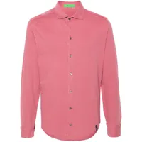 drumohr chemise en coton piqué - rose