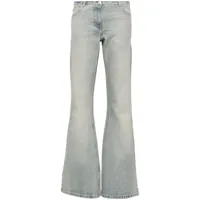 courrèges bootcut cotton jeans - bleu