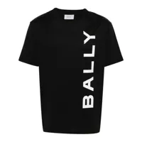 bally t-shirt en coton à logo imprimé - noir