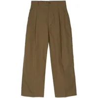 sofie d'hoore pantalon ample à design plissé - marron
