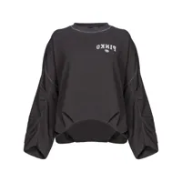 pinko sweat en jersey à logo imprimé - noir