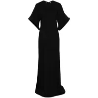 atu body couture bell-sleeve open-back maxi dress - noir