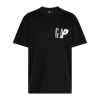 palace x gap t-shirt en coton - noir