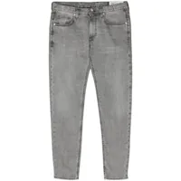 eleventy jean skinny à taille basse - gris