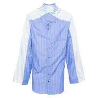 y/project chemise à détail de foulard - bleu