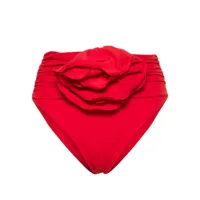 magda butrym floral-appliqué bikini bottom - rouge