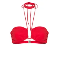 magda butrym keyhole-detail bikini top - rouge