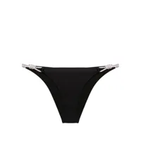 simkhai rhinestone-detailed shimmerimg bikini bottom - noir