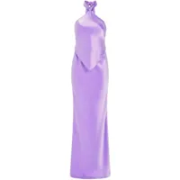 retrofete robe longue ester à dos nu - violet