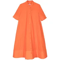 melitta baumeister robe-chemise à manches courtes - orange