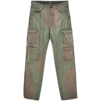 salvatore santoro pantalon cargo à patch logo - vert