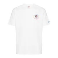 mc2 saint barth x insulti luminosi embroidered t-shirt - blanc