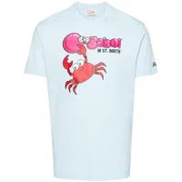 mc2 saint barth x big babol® crab-print t-shirt - bleu