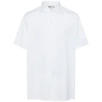 bally short-sleeve cotton shirt - blanc