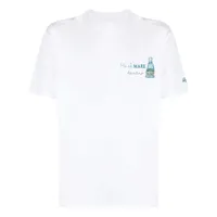 mc2 saint barth x gin mare embroidered t-shirt - blanc