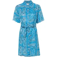 mc2 saint barth hermione bandana-print dress - bleu