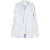ottolinger chemise texturée à rayures - blanc
