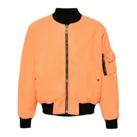 givenchy veste bomber à design réversible - orange