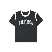 sporty & rich t-shirt california imprimé - noir