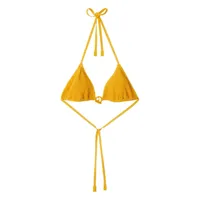 burberry haut de bikini à détails de maillons - jaune