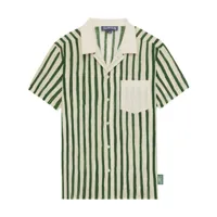 vilebrequin x highsnobiety chemise charli à rayures - vert