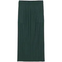 pleats please issey miyake jupe à design plissé - vert