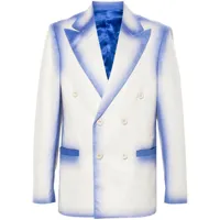 kidsuper double-breasted gradient-effect blazer - tons neutres