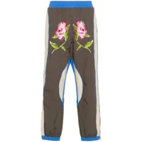 kidsuper pantalon de jogging brooklyn botanics - marron