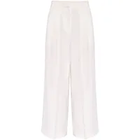 the mannei pantalon de tailleur ample denain - blanc