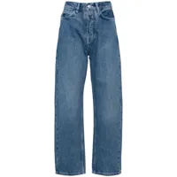 studio nicholson jean ample ruthe à taille haute - bleu