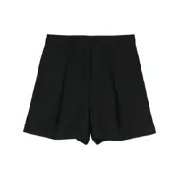 dorothee schumacher pleat-detail mini shorts - noir