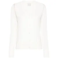 paul smith cardigan à coutures contrastantes - blanc