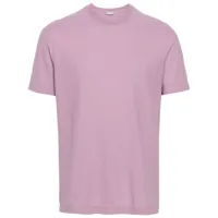 zanone t-shirt en coton à col rond - violet