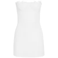 retrofete robe-bustier amberly à coupe courte - blanc