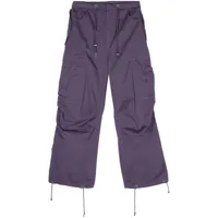 bluemarble pantalon à poches cargo - violet
