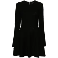 givenchy robe courte en jacquard - noir