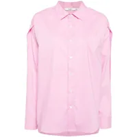 b+ab chemise en popeline à découpes - rose