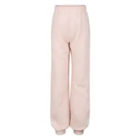 gucci kids pantalon en coton à logo brodé - rose