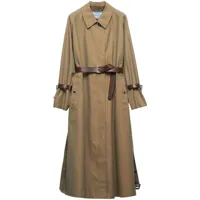 prada belted trench coat - tons neutres
