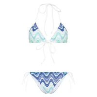 mc2 saint barth leah virgo triangle bikini - bleu