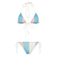 mc2 saint barth leah marielle triangle bikini - bleu
