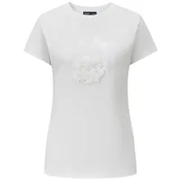 shanghai tang x jacky tsai t-shirt à volants - blanc