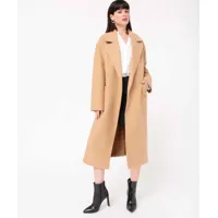 manteau femme coupe oversize avec larges poches plaquées