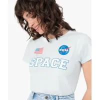 tee-shirt femme à manches courtes avec inscription – the space collection