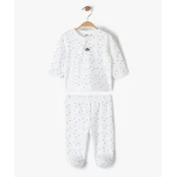 pyjama bébé 2 pièces en velours à motifs étoiles