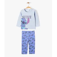 pyjama bébé 2 pièces imprimé stitch - disney