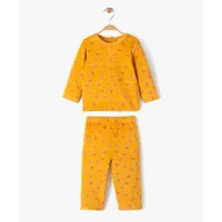 pyjama 2 pièces en velours imprimé bébé
